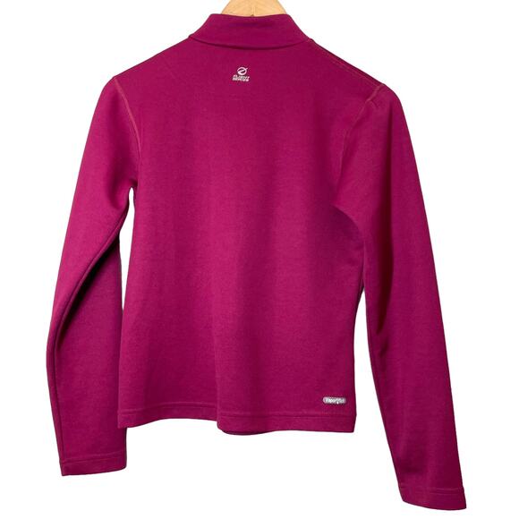 The North Face TNF Long Sleeve 1/4 Zip Shirt Flight Series sz Small Magenta - Picture 2 of 9